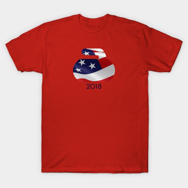 Curling 2018 T-Shirt by HomePlateCreative